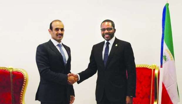 Al-Kaabi meets with Equatorial Guinea minister of mines and hydrocarbons