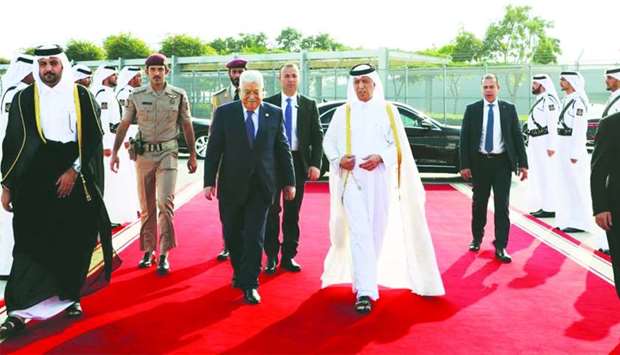 Palestinian president leaves Doharnrn