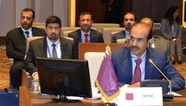 HE Minister of State for Energy Affairs Eng. Saad bin Sherida Al Kaabi addresses the Summit of the Heads of State and Government of the Gas Exporting Countries Forum (GECF) in Malabo.