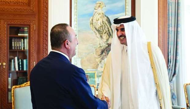 Amir meets Turkish foreign ministerrnrn