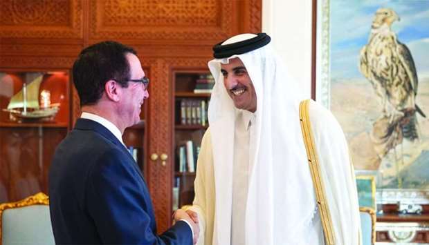 Amir meets US Treasury Secretaryrnrn