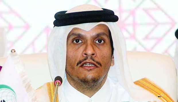 HE the Deputy Prime Minister and Minister of Foreign Affairs Sheikh Mohamed bin Abdulrahman al-Thani