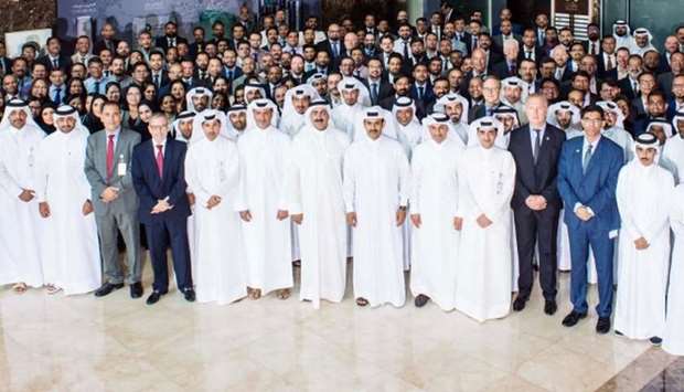 HE al-Kaabi with Abdulla and the Muntajat team in Doha. During a visit to Muntajat, the marketing arm of Qatar Petroleum, al-Kaabi acknowledged the prominent role the company plays in the development of Qataru2019s energy sector.