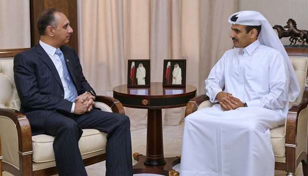 Al-Kaabi meets Pakistan minister for power and petroleum