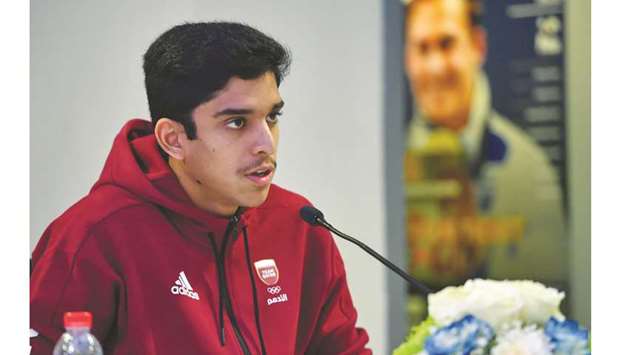 99 Abdulaziz al-Obaidly is one of the 17 Qatari swimmers who will look to impress at the seventh and final leg of the Swimming World Cup series at the Hamad Aquatic Centre. PICTURE: Noushad Thekkayil