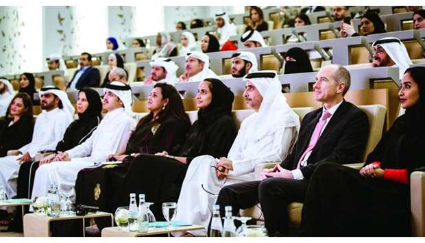 HE Sheikha Hind bint Hamad al-Thani, vice chairperson and CEO of Qatar Foundation and other dignitaries at the forum. Supplied picture