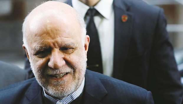 Iranu2019s Oil Minister Bijan Zanganeh arrives at the Opec headquarters in Vienna, Austria (file). Iranu2019s oil industry will not succumb to sanctions imposed by the US, he said on Monday in comments carried by the ministryu2019s SHANA news agency.