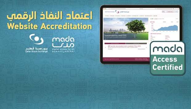 Mada's award, which is the first of its kind to be granted to a financial institution in Qatar, is given to websites that provide digital access to content and e-services, in addition to meeting the requirements and guideline for web content access