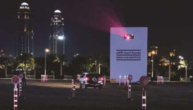 Ajyal Film Festival Drive-In Cinema at Lusail in partnership with QNTC.