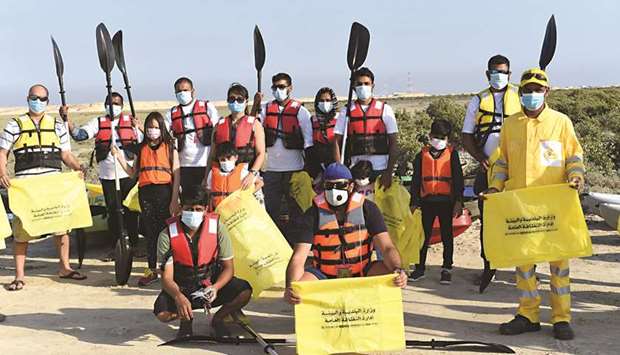 The awareness campaign and competition took place at Bin Ghannam Island, also known as Purple Island on Friday.