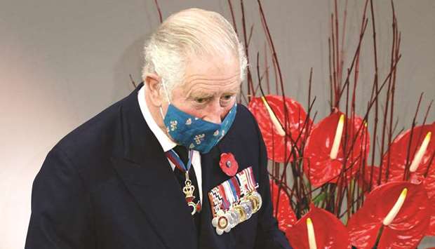 Prince Charles leaves after speaking at the German lower house of parliament, Bundestag, during an official Remembrance Day ceremony in Berlin, yesterday. Charles said bonds between his country and Germany would u201cremain strongu201d and described Brexit as u201ca new chapter in our long historyu201d.