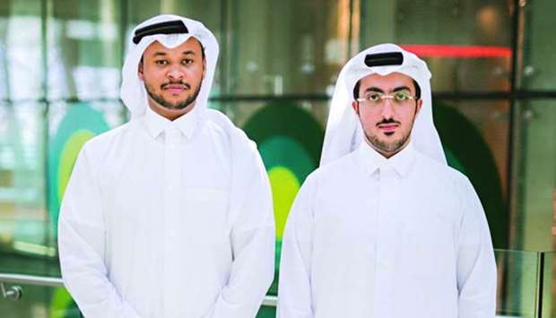 Mohamed Suleiman and Abdulaziz al-Marry of Karty, which took first place during Demo Day.