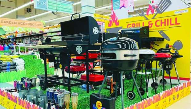 Camping equipment and other items at a LuLu outlet