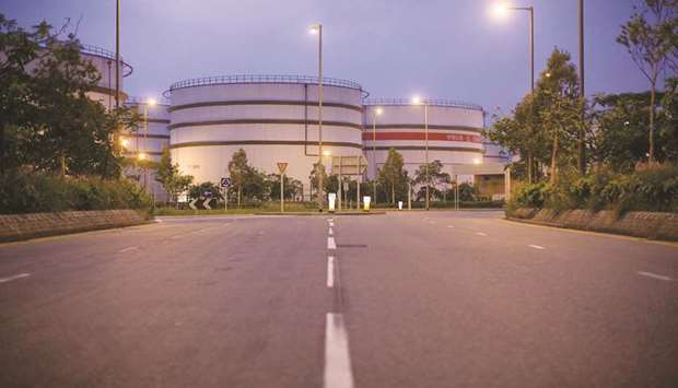 Sinopec storage tanks in Hong Kong. The countryu2019s crude processing capacity is expected to climb to 1bn tonnes a year, or 20mn barrels per day, by 2025 from 17.5mn barrels at the end of this year, according to China National Petroleum Corpu2019s Economics & Technology Research Institute.
