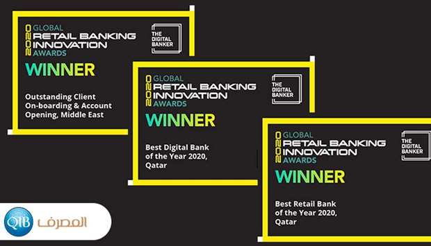 QIB wins 3 awards at u2018The Digital Bankeru2019s Global Retail Banking Innovation Awards 2020u2019rnrn