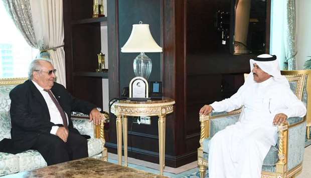HE the Secretary General of the Ministry of Foreign Affairs Dr. Ahmed bin Hassan Al Hammadi meets with Cuban ambassador Emilio Caballero Rodriguez