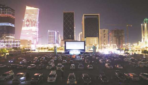 Drive in Cinema at Lusail.