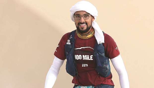 Mubarak al-Khulaifi is aiming to complete the approximate 500km route around Qatar in under 7 days.