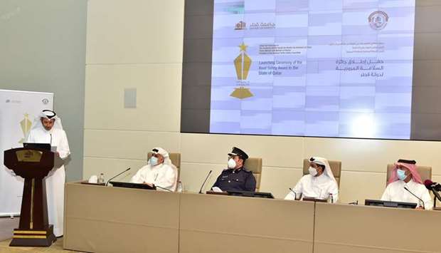 Officials at the traffic safety award ceremony