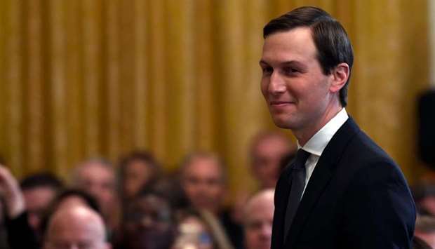 Kushner will be joined by Middle East envoys Avi Berkowitz and Brian Hook and Adam Boehler, chief executive of the US International Development Finance Corp.
