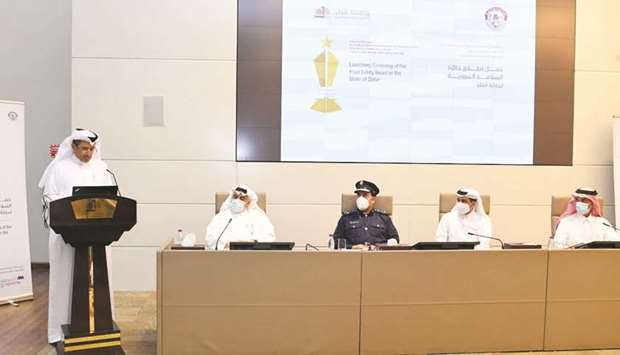 Qatar Transportation and Traffic Safety Centre (QTTSC) director Dr Mohamed Yousef al-Qaradawi speaking at the event.
