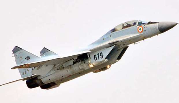 An Indian air force MiG-29K aircraft