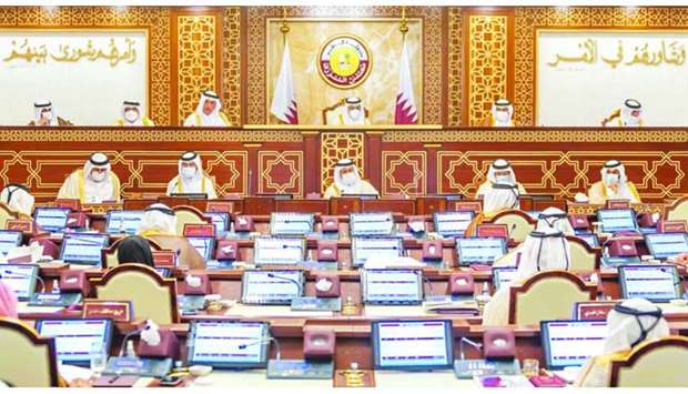 The Shura Council held its regular weekly session Monday