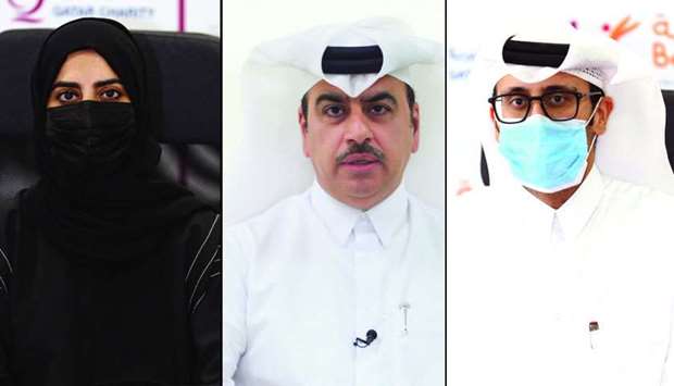 Dr Latifa al-Darwish (L), Jassim Mohamed al-Emadi (C), Ahmed Al-Sayegh (R)