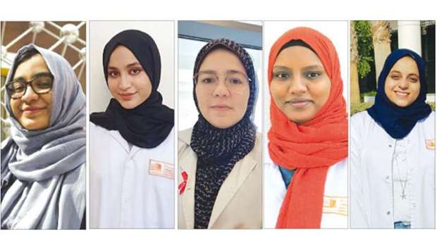 Fatima Nazar, Halima Saadia, Bassant Elkattan, Nebras Ibrahim aned Laila Shafei