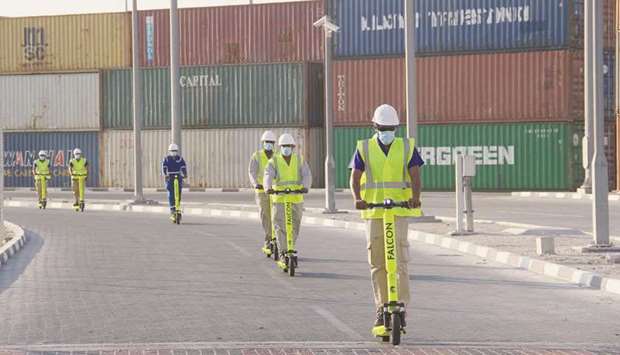 Benefiting from a new CSR pilot programme with Falcon Scooters, employees at the GWCu2019s Logistics Village in Qatar (LVQ) are moving around the hub using sustainable transport technologies.