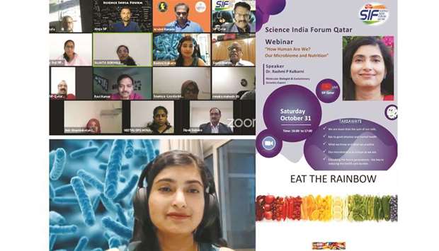Participants in the 10th webinar of the Science India Forum Qatar (SIF-Q), which was conducted recently.