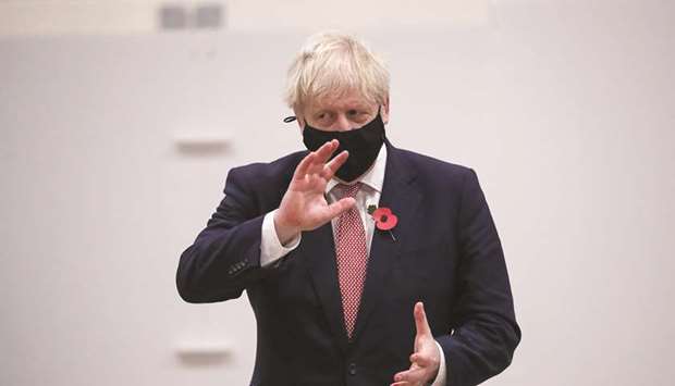 (File photo) British Prime Minister Boris Johnson