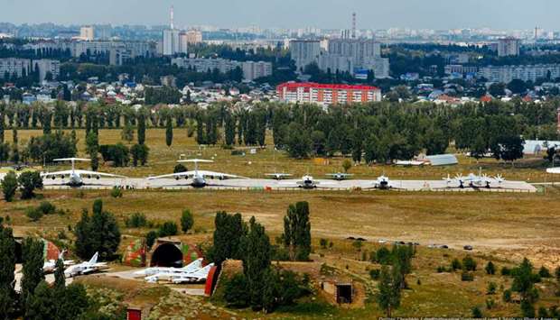 A view of Voronezh airbase, Russia. File picture