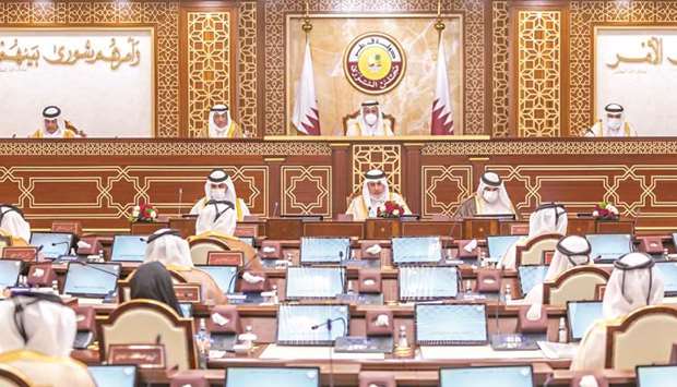 The Shura Council meeting was held under the chairmanship of HE the Speaker of the council Ahmed bin Abdullah bin Zaid Al Mahmoud.