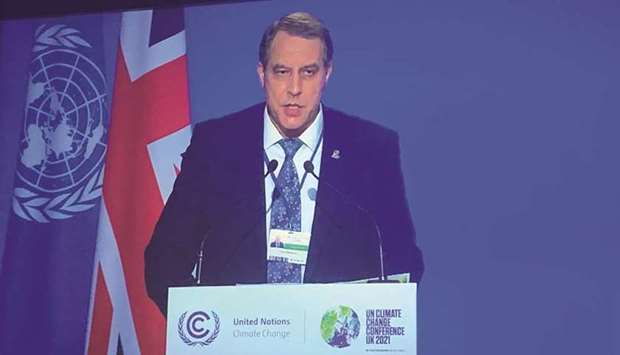 Yury Sentyurin, secretary-general of the GECF, addressing the United Nations Framework Convention on Climate Change (UNFCCC) in Glasgow.