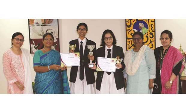 DPS-Modern Indian School won the second runner-up trophy in the 12th edition of TraQuest 2021 quiz competition.