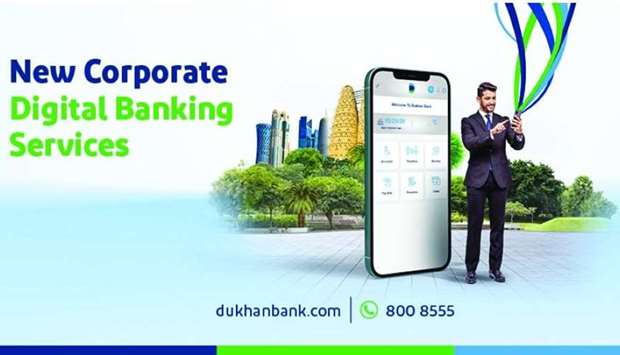 t Dukhan Bank launches new corporate digital banking services on mobile app, web Dukhan Bank has announced the launch of its new u2018Corporate Digital Bankingu2019 services via mobile application and web as part of its new corporate digital banking host of services that have been tailored exclusively to meet the need of business customers. The Corporate Digital Banking platform offers a range of features suited for a business that allow corporate administrators to manage their users, handle multiple levels of approvals as required by corporate mandates, download transactions, view account statements as well as fund transfers from own accounts, conduct intra-bank third party transfers, domestic and international transfers with seamless transition between web and mobile apps. Users can also access multiple group companies under the same access, conduct batch transfers and bulk uploads, and make utility bill payments for Vodafone, Ooredoo, and Kahramaa. The application is protected with two-fact