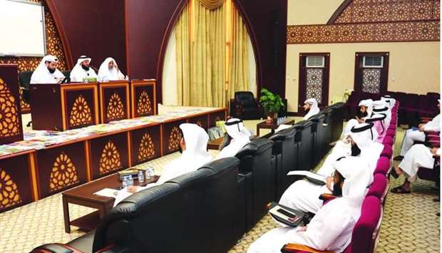 The educational course entitled 'The Family in Islam' was introduced by Awqaf Ministry.