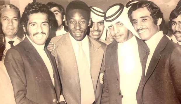 Mohamed Al Siddique with Pele