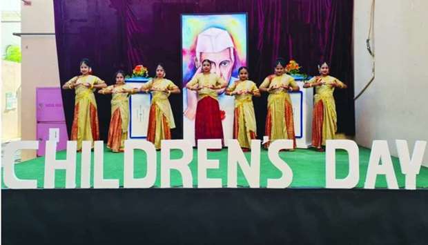 Various activities were held at school in addition to an online assembly for all students.