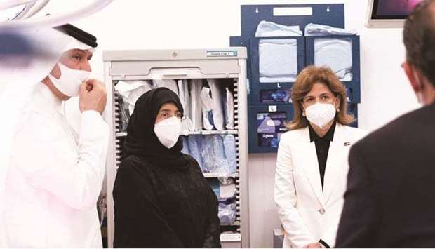 During the visit, Pena, who was accompanied by HE Minister of Public Health Dr Hanan Mohamed al-Kuwari, was briefed on the great services provided by the department and the important role it plays.
