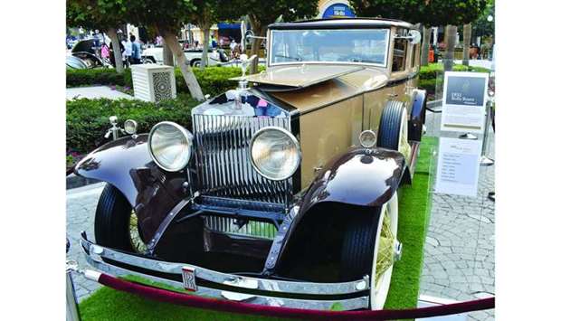 A 1931 Rolls Royce Phantom, at the exhibition. PICTURES: Thajudheen