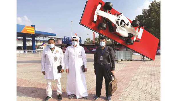 A team headed by Hamad Khalil al-Hail, head of the Health Control Department, inspected all food facilities in the arena while covering about 40 shops, a statement from the Ministry of Municipality said on Sunday.
