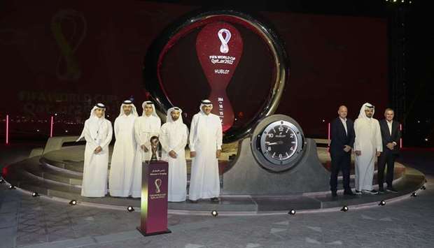 The FIFA World Cup Qatar 2022 Official Countdown Clock, powered by Hublot, was unveiled yesterday at Dohau2019s picturesque Corniche Fishing Spot, marking one year to go to the big kick-off.
