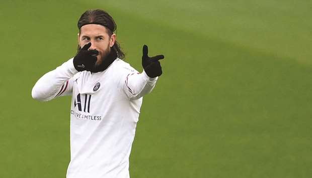 Sergio Ramos been unable to play for PSG due to a long-running calf injury. (AFP)