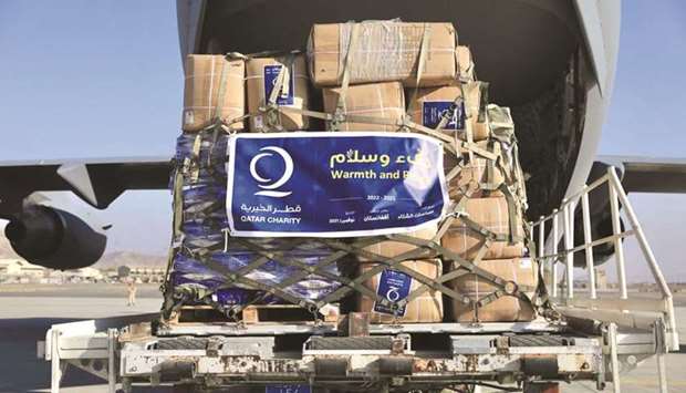The shipment contained 39 tonnes of medical and food aid, bringing the Qatari humanitarian aid that has reached Afghanistan so far to 469 tonnes.