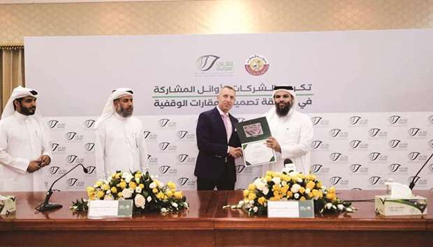 Awqaf and Islamic Affairs held a ceremony honouring the winning consulting offices in the design competition for the Mozah Bint Mohamed Centre for Qur'an and Advocacy project in Al-Waab area.