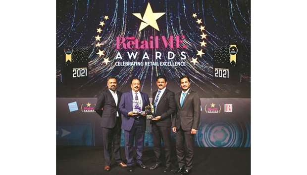 The LuLu Group's higher management, who represented the company at the awards ceremony held at Conrad Dubai, included James Varghese, director of LuLu Hypermarkets Dubai and Northern Emirates; Thamban KP, regional director of LuLu Hypermarkets Dubai and Northern Emirates; Huzefa Rupawala, regional manager of LuLu Hypermarkets Dubai and Northern Emirates; and Rahul Saxena, head of marketing of LuLu Hypermarkets Dubai and Northern Emirates.