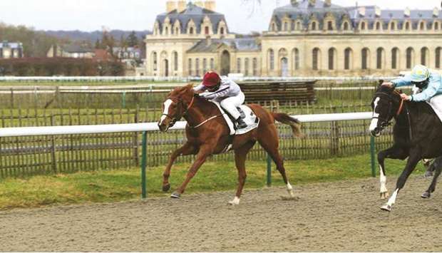 Trained in Chantilly by Henri-Franu00e7ois Devin, the two-year-old filly was narrowly beaten when finishing third last month over 1,800m.