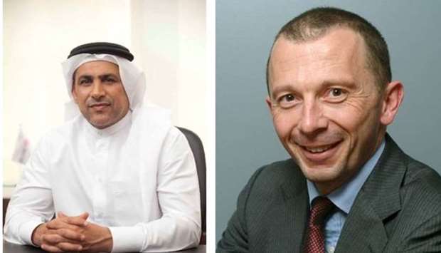 Abdul Hakeem Mostafawi, chief executive of HSBC Qatar and Simon Williams, HSBC chief economist for CEEMEA.